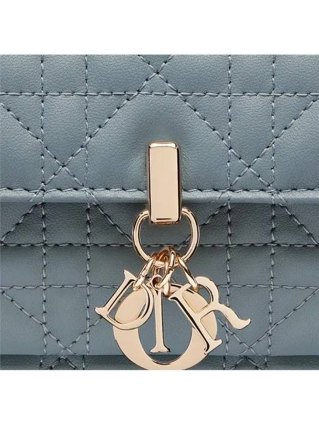 Lady Chain Canage Lambskin Pouch Bag Cloud Blue - DIOR - BALAAN 7