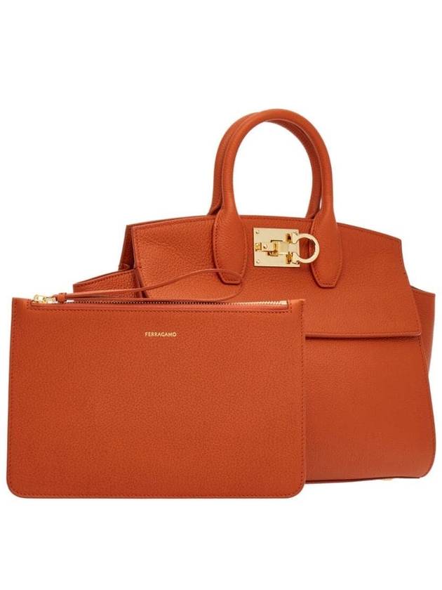 Salvatore Tote Bag 214493 0768795 TERRACOTTA - SALVATORE FERRAGAMO - BALAAN 6