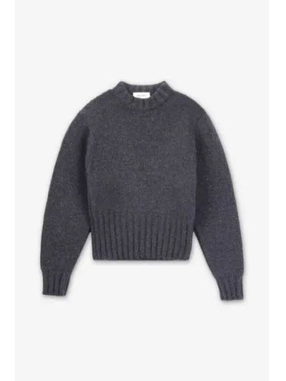 Crew Neck Wool Knit Top Grey - ALEXANDER MCQUEEN - BALAAN 2