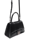 Hourglass Shiny Box Calfskin Small Tote Bag Black - BALENCIAGA - BALAAN 4