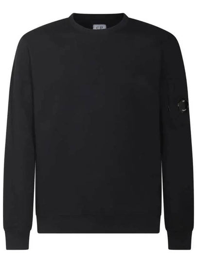 Men's Lens Wafen Light Fleece Sweatshirt Black - CP COMPANY - BALAAN 2