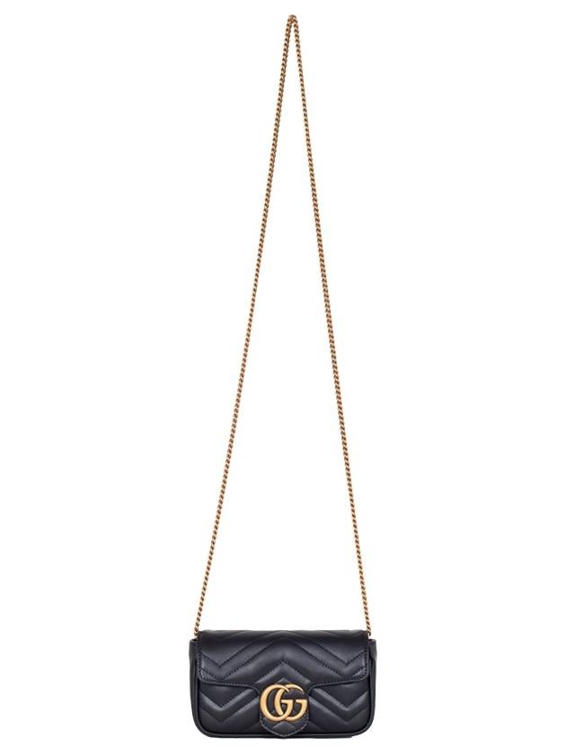 GG Marmont Matelasse Leather Super Mini Bag Black - GUCCI - BALAAN 6