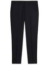 Virgin Wool Chino Straight Pants Black - AMI - BALAAN 5