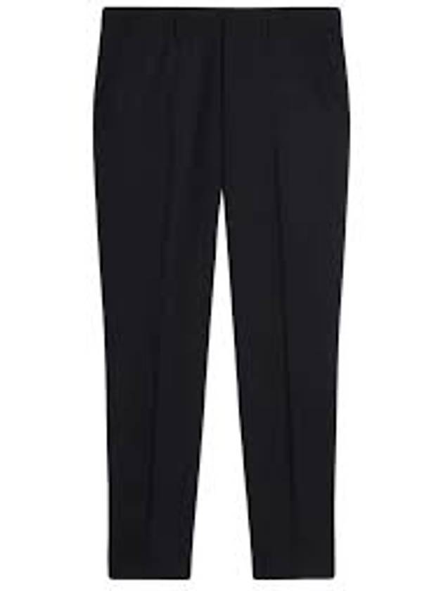 Virgin Wool Chino Straight Pants Black - AMI - BALAAN 5