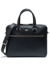 Gancini Business Bag Black - SALVATORE FERRAGAMO - BALAAN 3