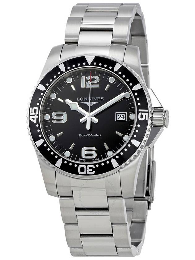 Hydroconquest Watch Silver Black - LONGINES - BALAAN 2