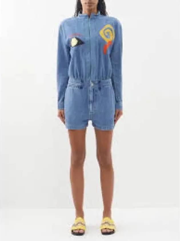 Chambray Playsuit Blue - MARNI - BALAAN 2