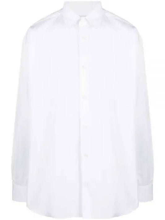 Logo Lettering Long Sleeve Shirt White - VETEMENTS - BALAAN 2