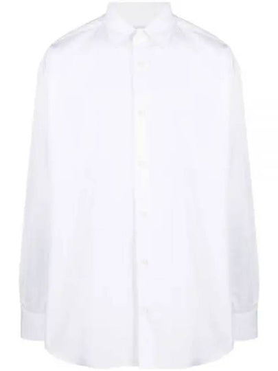 Logo Lettering Long Sleeve Shirt White - VETEMENTS - BALAAN 2