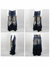 Distressed Wide Jeans Blue - VETEMENTS - BALAAN 3