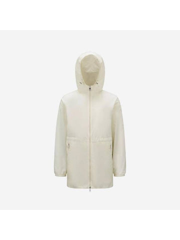 wet hooded jacket white - MONCLER - BALAAN 1