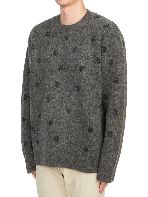 Polk Crew Men's Knit MK088Z CHARCOAL MARL - ALLSAINTS - BALAAN 2