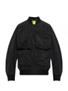 J-Stain Short Bomber Jacket Black - DIESEL - BALAAN 2