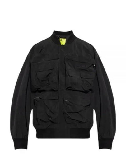 J-Stain Short Bomber Jacket Black - DIESEL - BALAAN 2