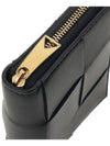 Intrecciato Zipper Around Half Wallet Black - BOTTEGA VENETA - BALAAN 8