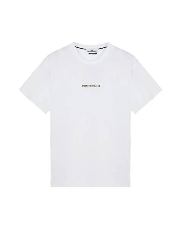 Micro Graphics One Print Short Sleeve T Shirt White - STONE ISLAND - BALAAN 4