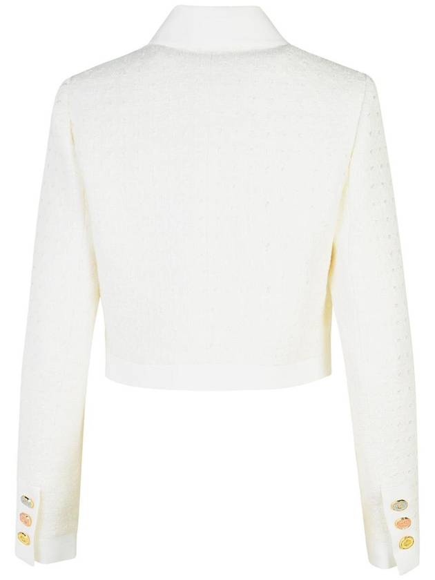 Casablanca White Cotton Blend Jacket - CASABLANCA - BALAAN 3