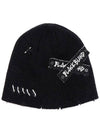 BBD Hand stitched Graffiti Logo Beanie Black - BLACKBLOND - BALAAN 2