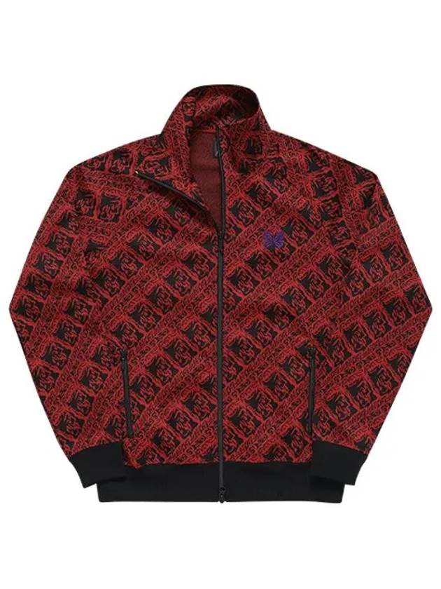 Poly Jacquard Track Jacket Red - NEEDLES - BALAAN 5