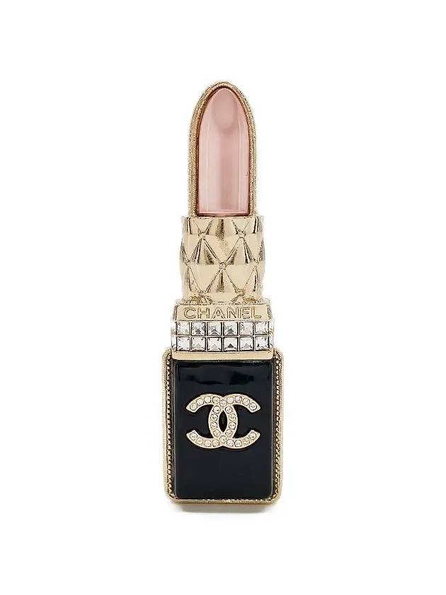 Lipstick brooch black pink champagne gold 4ET0545 - CHANEL - BALAAN 1