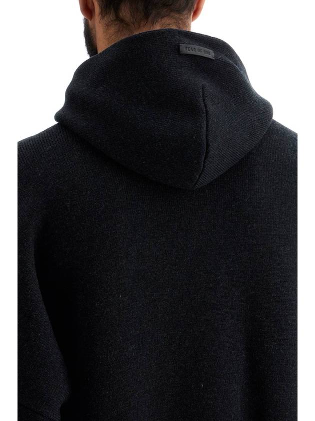 hooded knit sweatshirt with - FEAR OF GOD - BALAAN 4