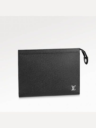 Pochette Voyage Taiga Leather Pouch Bag Black - LOUIS VUITTON - BALAAN 2