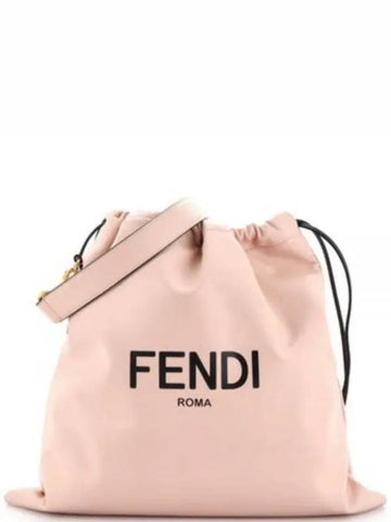 Roma drawstring pouch cross bag light pink 8BT338 ADM9 - FENDI - BALAAN 1