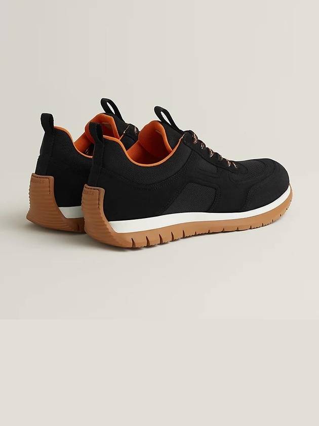 Jimmy Low-Top Sneakers Black - HERMES - BALAAN 5