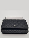 Classic Crossbag On Chain Grained Calfskin & Silver Black - CHANEL - BALAAN 3