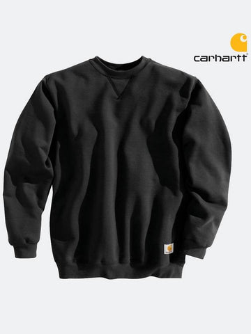 K124 US fit midweight sweatshirt brushed sweatshirt black - CARHARTT - BALAAN 1