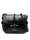 Vigo Flap Leather Cross Bag Black - ISABEL MARANT - BALAAN 1