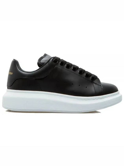 Oversized Leather Low Top Sneakers Black - ALEXANDER MCQUEEN - BALAAN 2