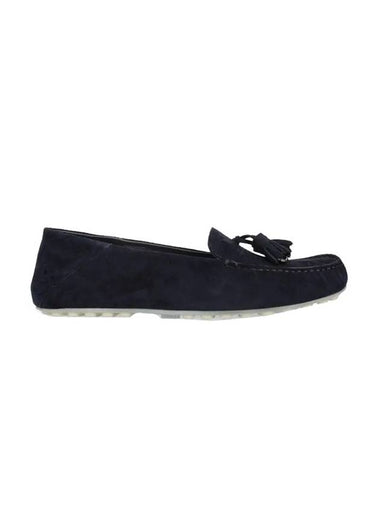 Dot Sole Suede Loafers Navy - LORO PIANA - BALAAN 1