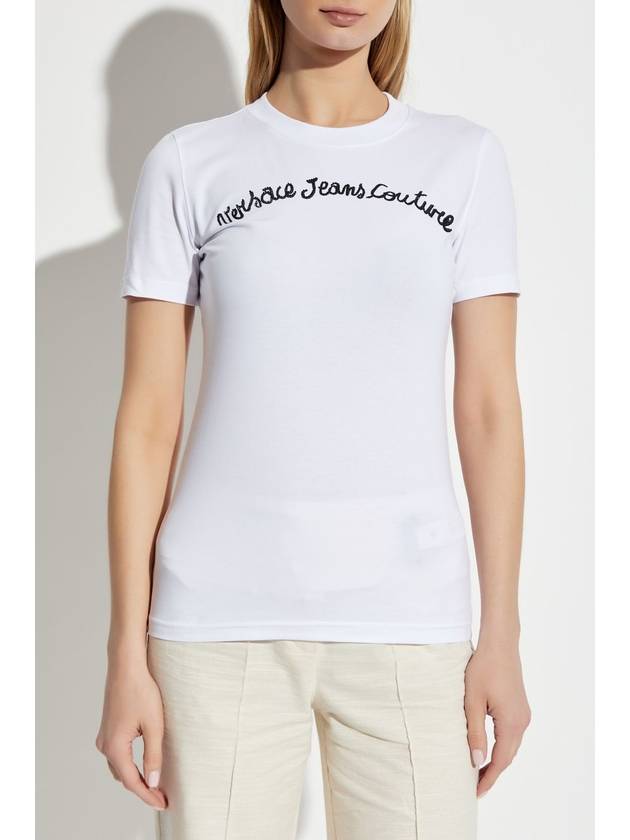 Versace Jeans Couture T-shirt With Logo, Women's, White - VERSACE - BALAAN 3