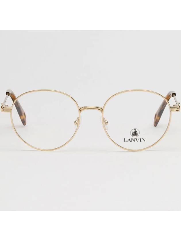 Glasses Frame LNV2107 703 Men Women Gold Frame Glasses Fashion - LANVIN - BALAAN 3