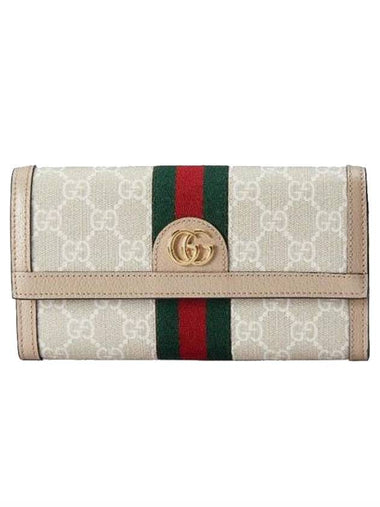 Ophidia GG Continental Long Wallet Beige - GUCCI - BALAAN 1