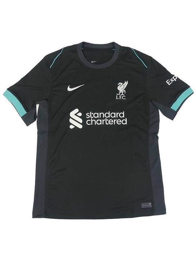 Liverpool FC 2024/25 Stadium Away Dri Fit Soccer Replica Short Sleeve T-Shirt Black - NIKE - BALAAN 1