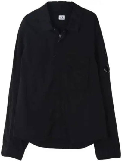 Chrome-R Zip-Up Over Long Sleeve Shirt Black - CP COMPANY - BALAAN 2