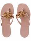 Jeweled Miller Flip Flop Sandals Pink - TORY BURCH - BALAAN 7