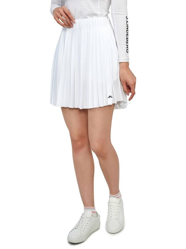 Gayle Golf Skirt White - J.LINDEBERG - BALAAN 5