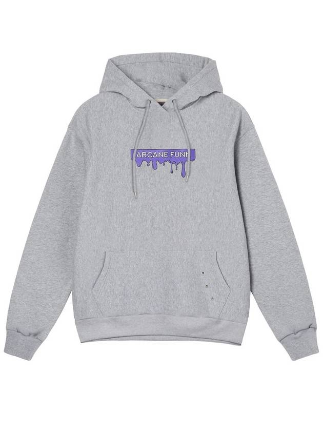 PURPLE LIP HOODIE gray - ARCANE FUNK - BALAAN 3