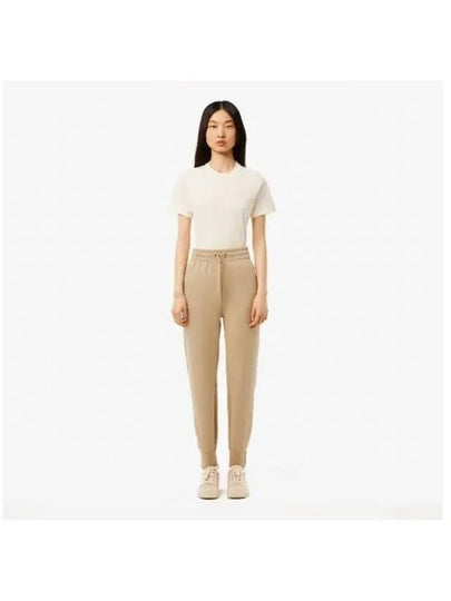 Women s double face jogger pants beige - LACOSTE - BALAAN 1