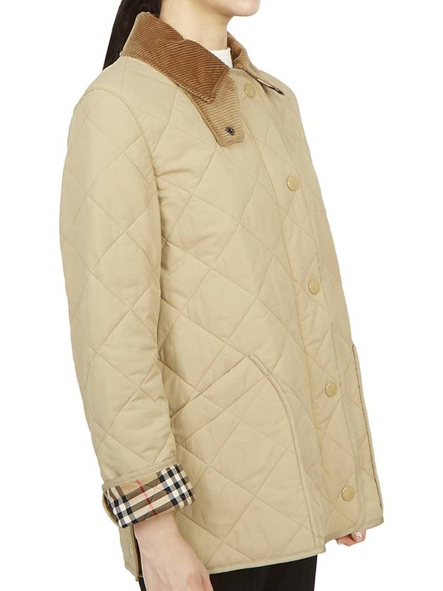 Diamond Quilted Thermoregulated Barn Jacket Honey - BURBERRY - BALAAN 8