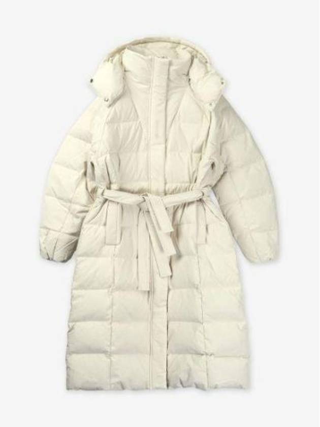 Quilted Puffer Coat White - GANNI - BALAAN 2