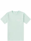 Mini Handwriting Logo Cotton Short Sleeve T-Shirt Mist Green - MAISON KITSUNE - BALAAN 2