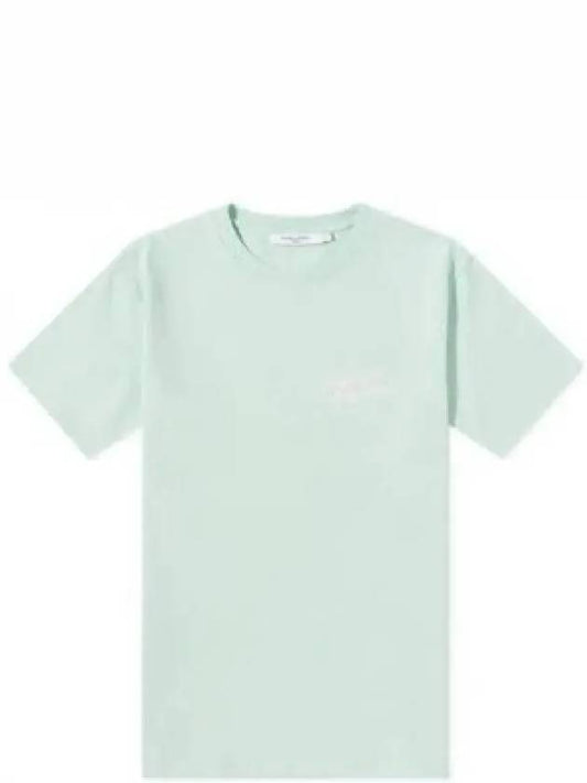 Mini Handwriting Logo Cotton Short Sleeve T-Shirt Mist Green - MAISON KITSUNE - BALAAN 2