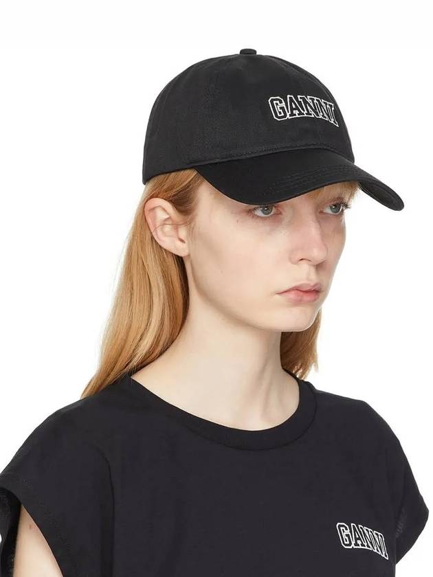 Logo Ball Cap Black - GANNI - BALAAN 4