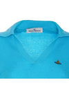 ORB Polo Cashmere Knit Top Blue - VIVIENNE WESTWOOD - BALAAN 5