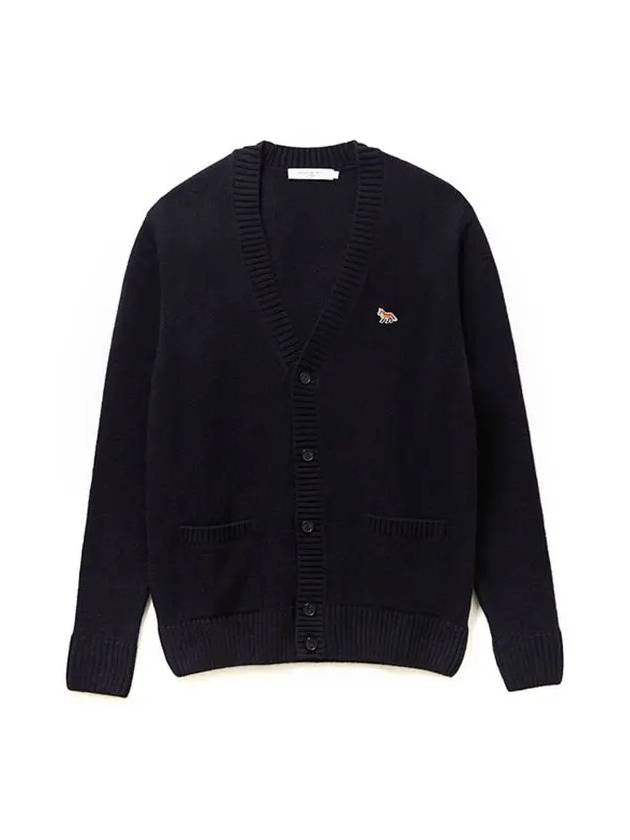 Baby Fox Patch Cosy Cardigan Navy - MAISON KITSUNE - BALAAN 2