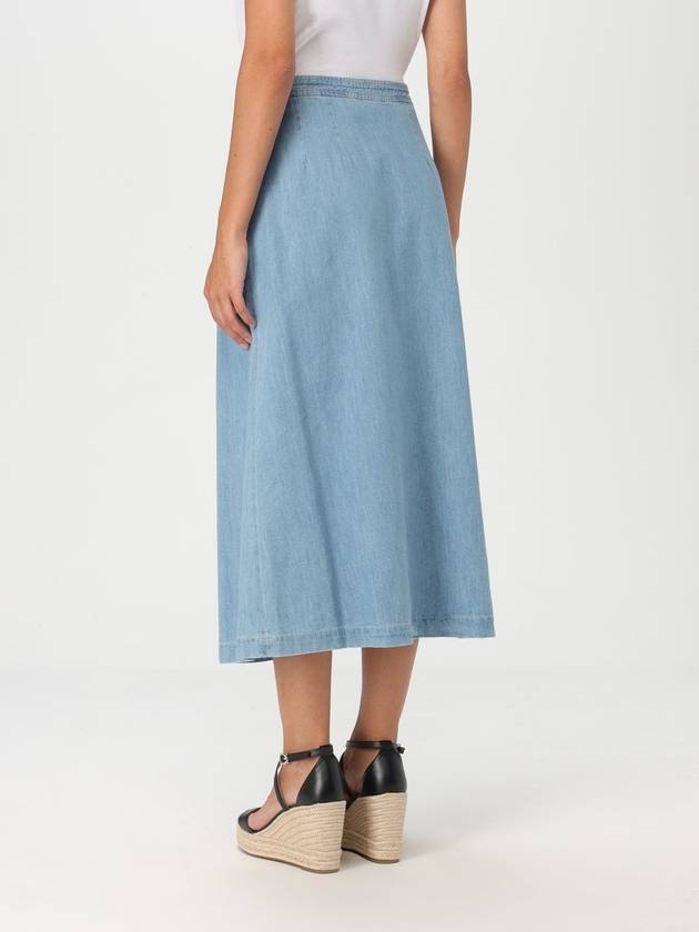 High Rise Denim A-line Skirt Blue - A.P.C. - BALAAN 3